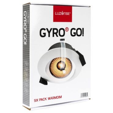 Gyro Go! Sixpack Downlights 9W WarmDim Matt Hvit (6 pack